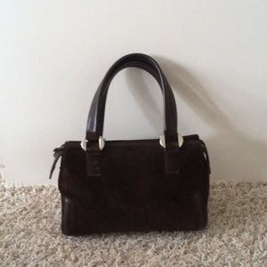 Giorgio Armani suede structured purse
